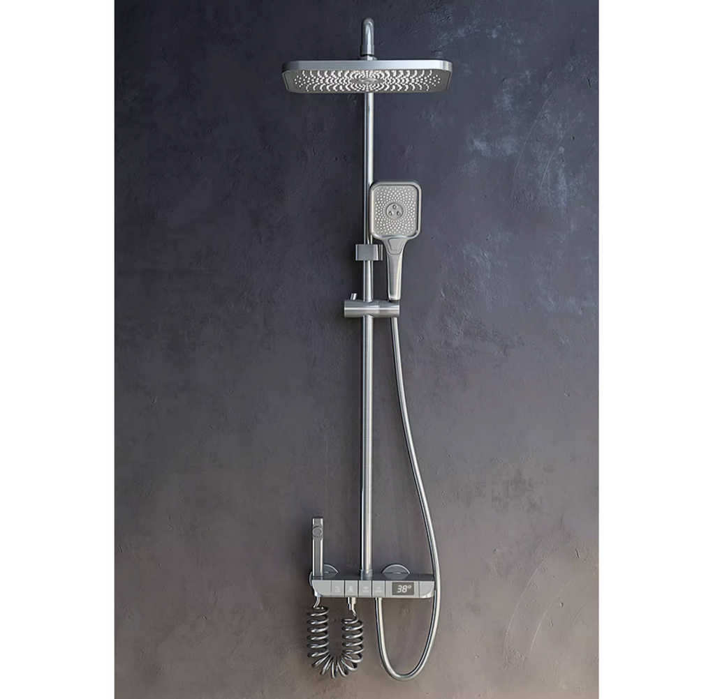 Shower set-Piano key, grey colour