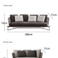 Garden Rattan Sofa Combination-Three Pieces Set